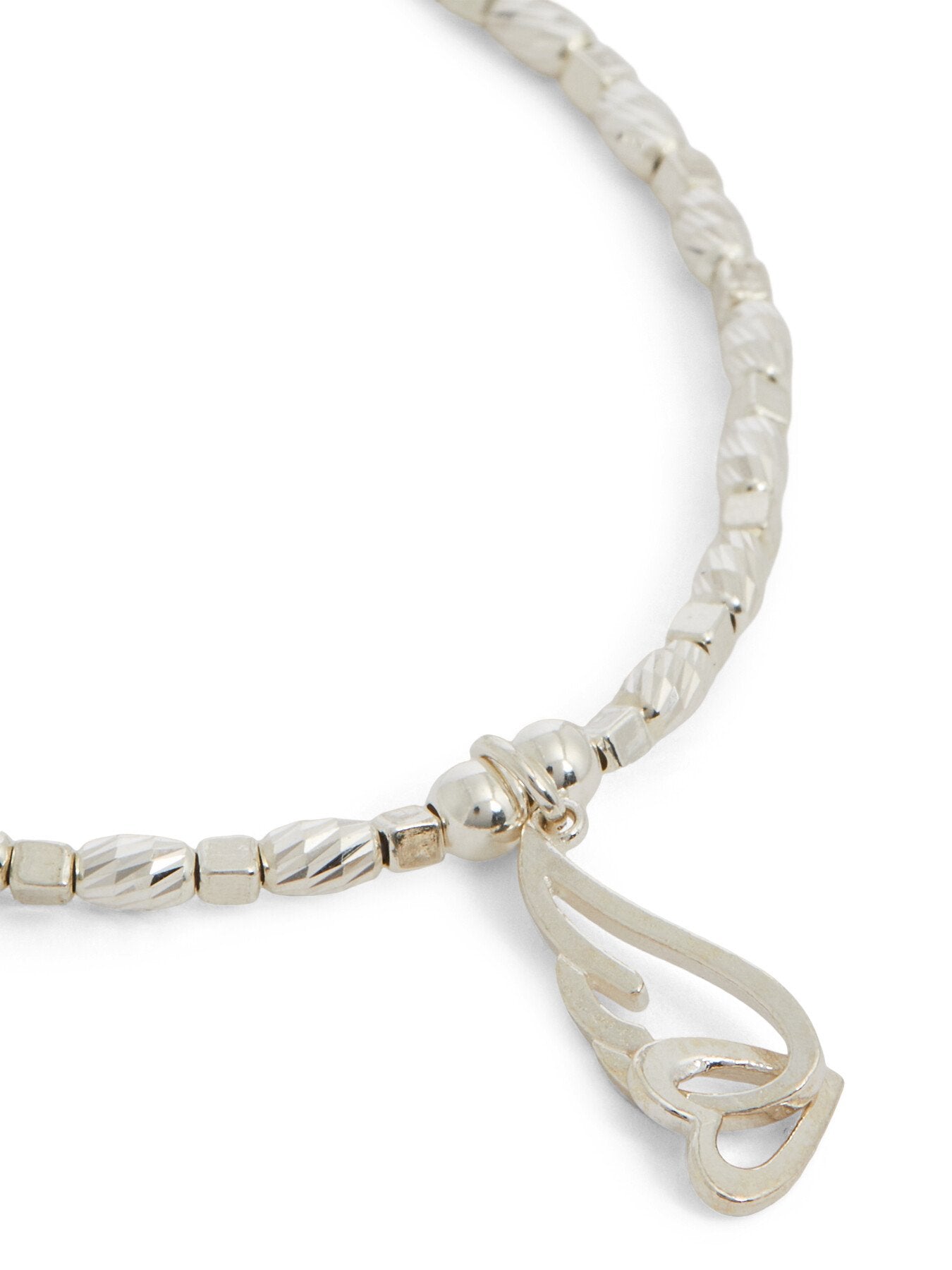 Soul Glow Interlocking Heart And Angel Wing Bracelet