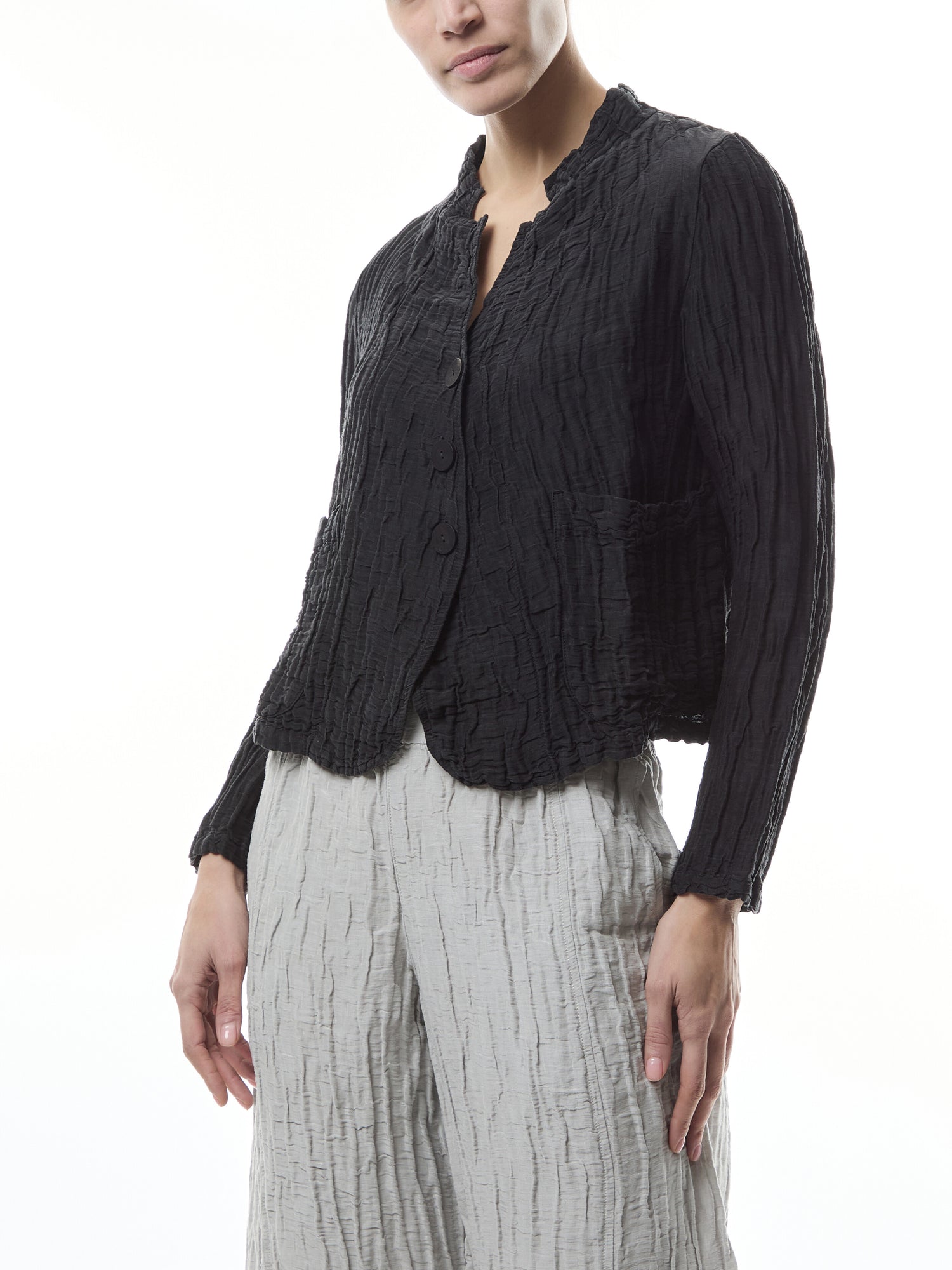 Silk Crinkle Jacket