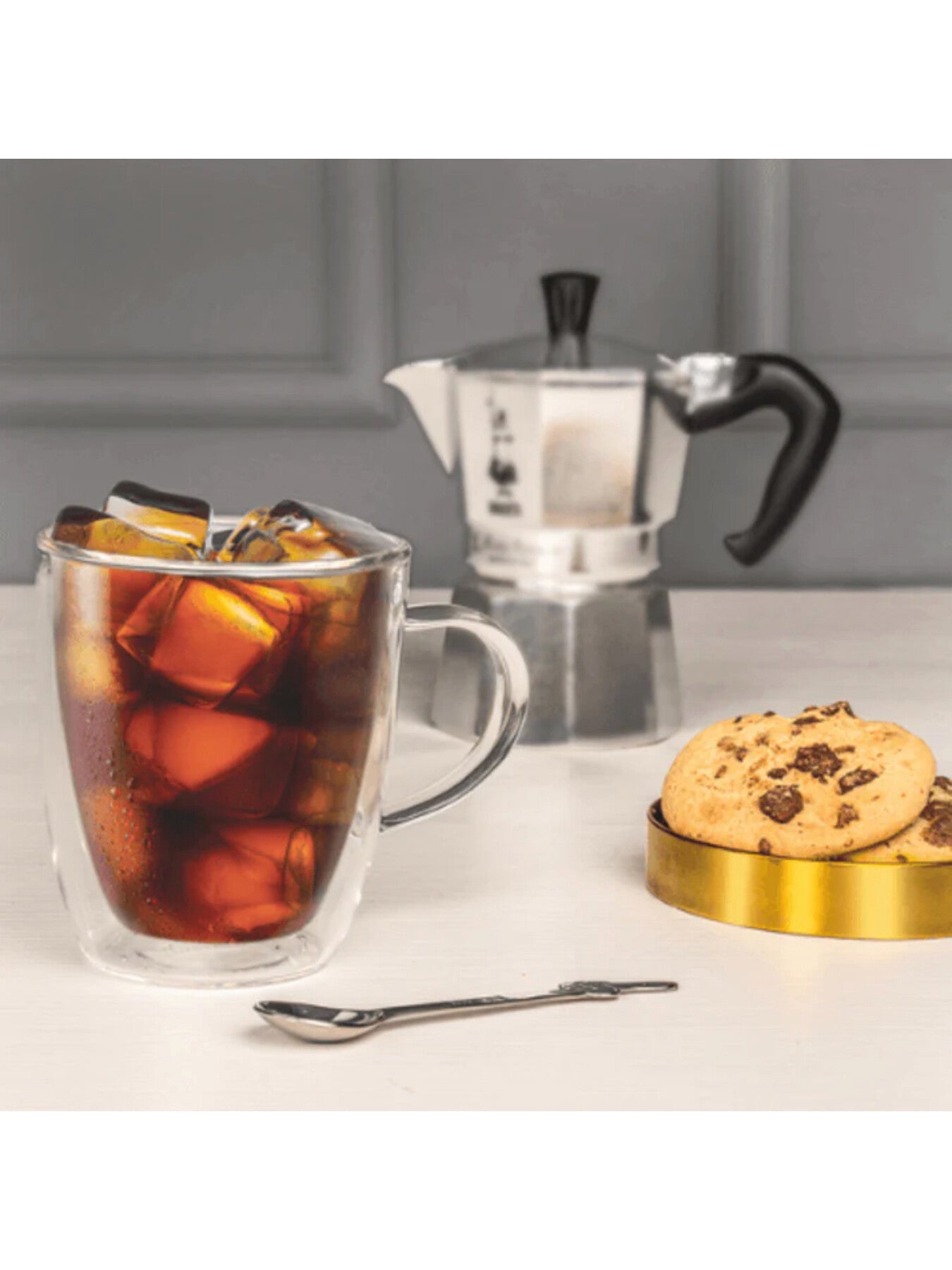 Capri Double Walled Glass Mugs Set of 2