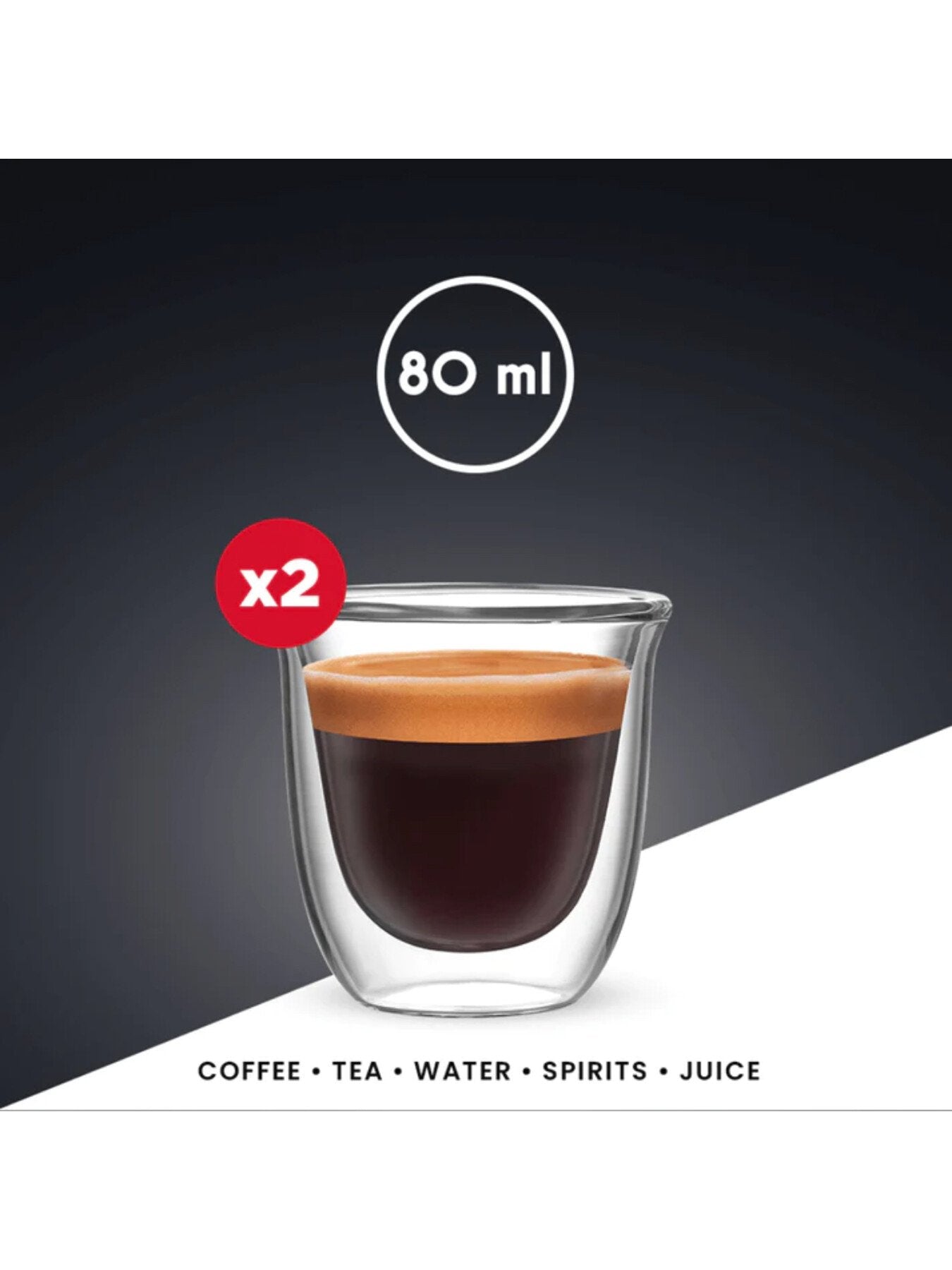 Firenze Double Walled Espresso Glass Set of 2