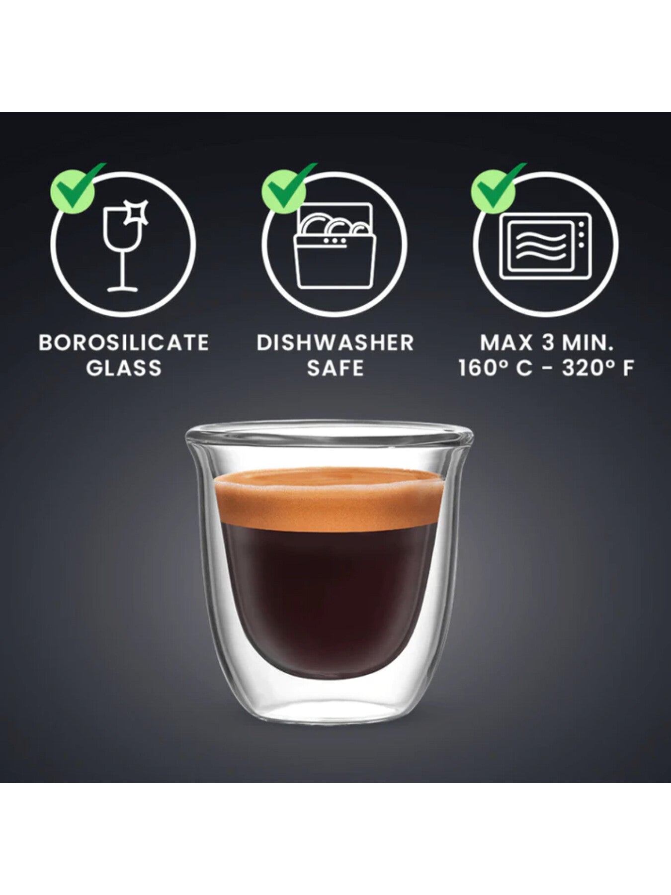 Firenze Double Walled Espresso Glass Set of 2