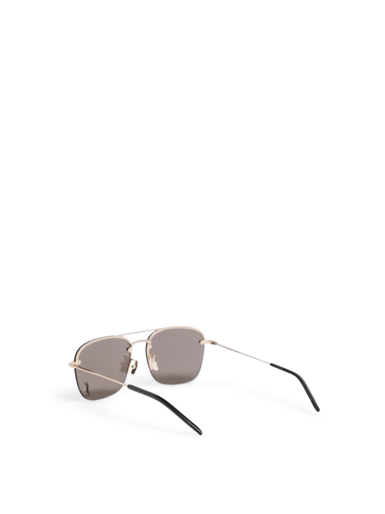 SL309M Aviator Rimless Metal YSL Logo Sunglasses