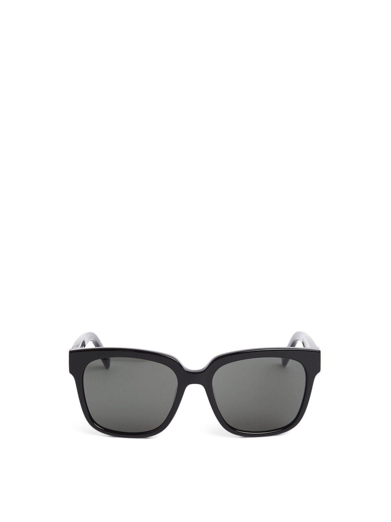 SLM40 Square Black YSL Logo Acetate Sunglasses