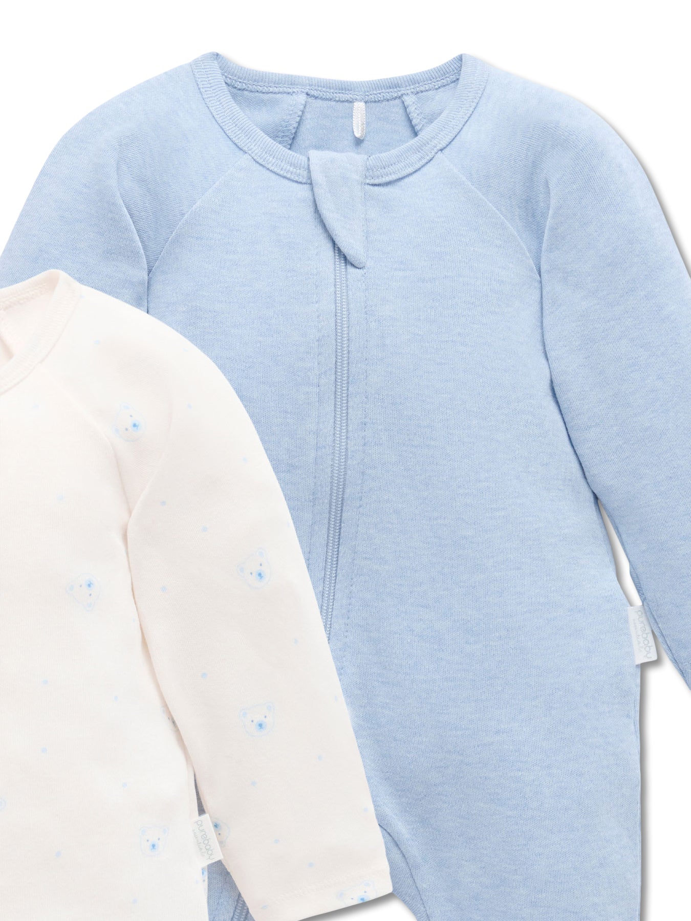 4 Pack Zip Organic Cotton Growsuit