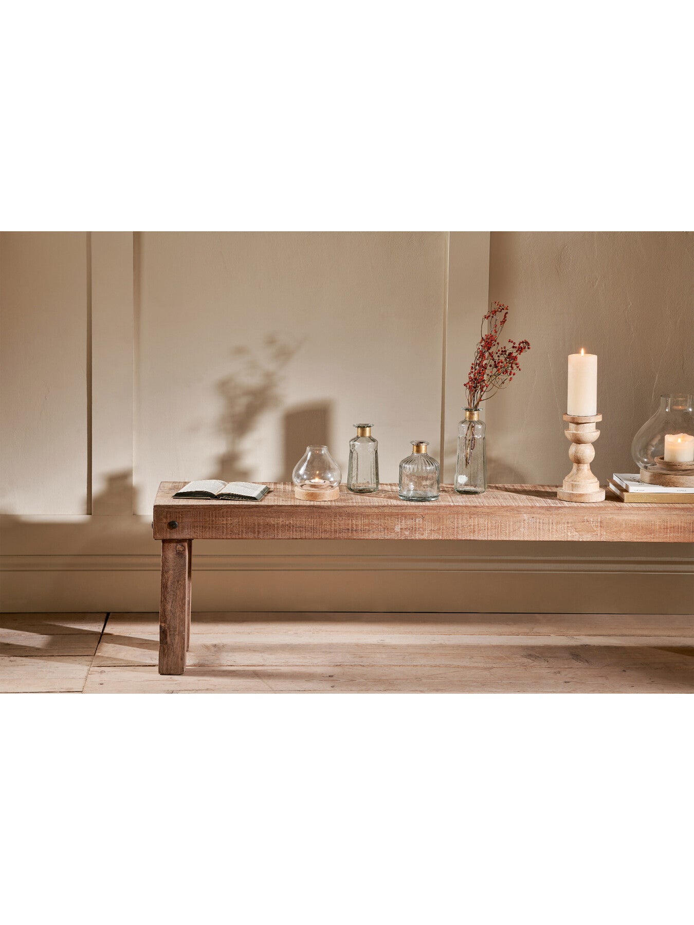 Kibibi Candlestick Mango Wood