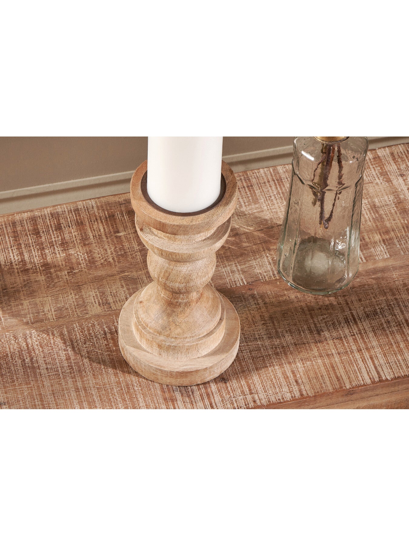 Kibibi Candlestick Mango Wood