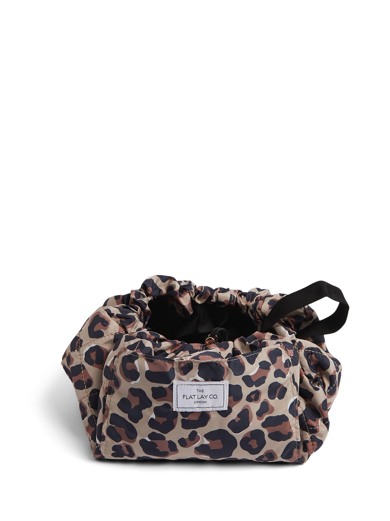 Open Flat Makeup Bag In Leopard Print