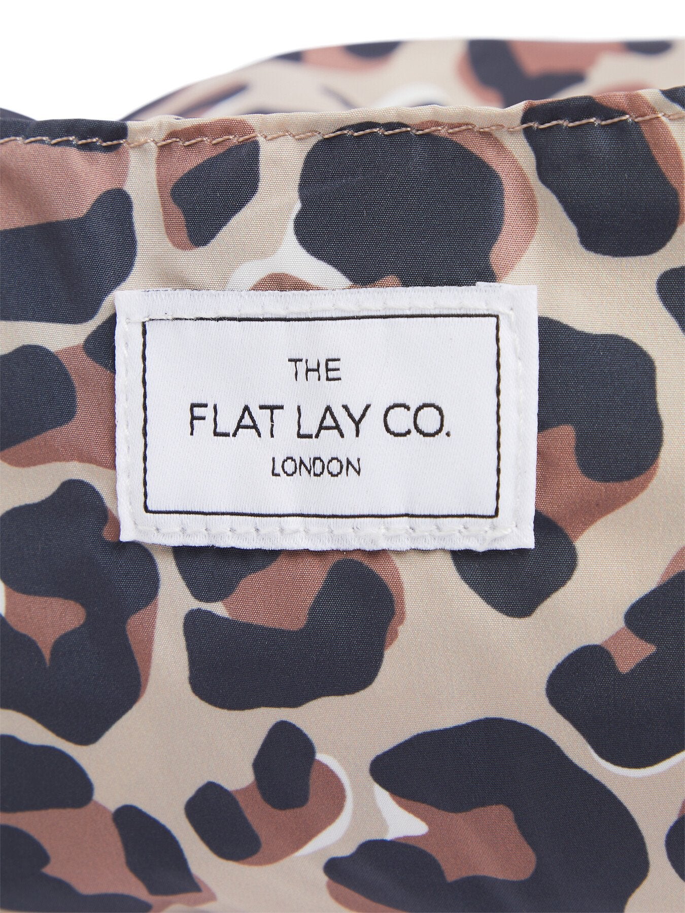 Open Flat Makeup Bag In Leopard Print