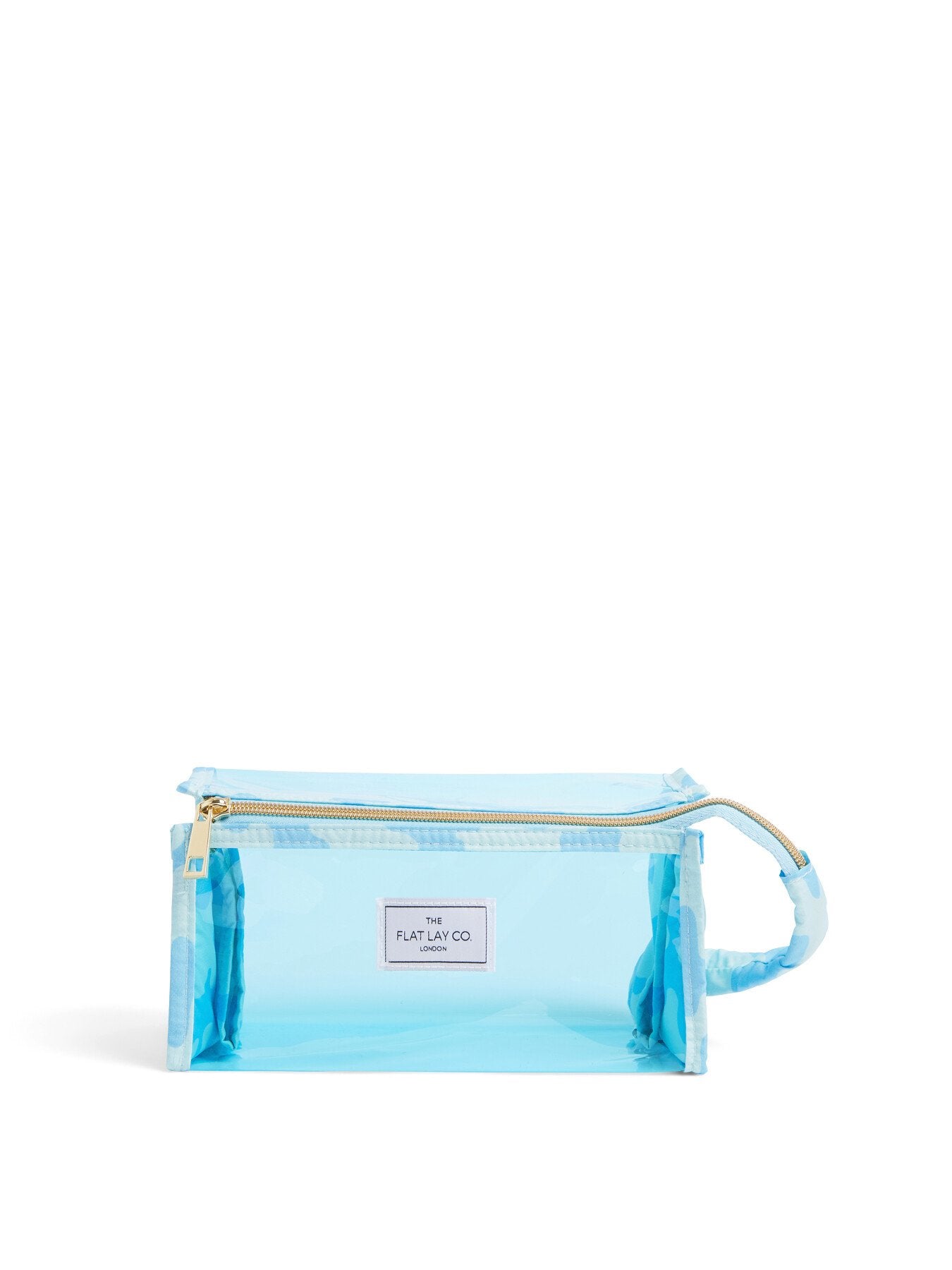 Makeup Jelly Box Bag In Blue Splash