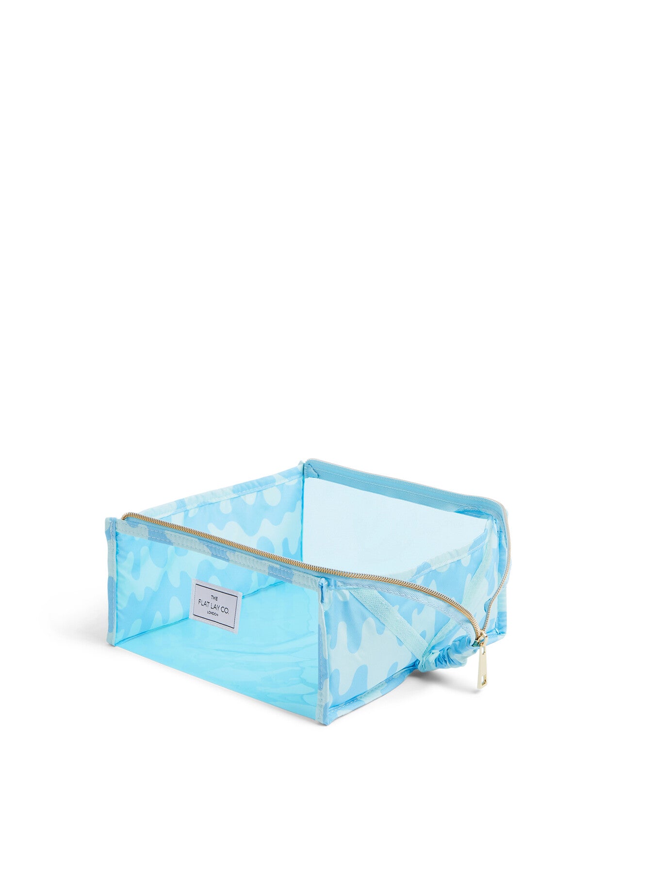 Makeup Jelly Box Bag In Blue Splash