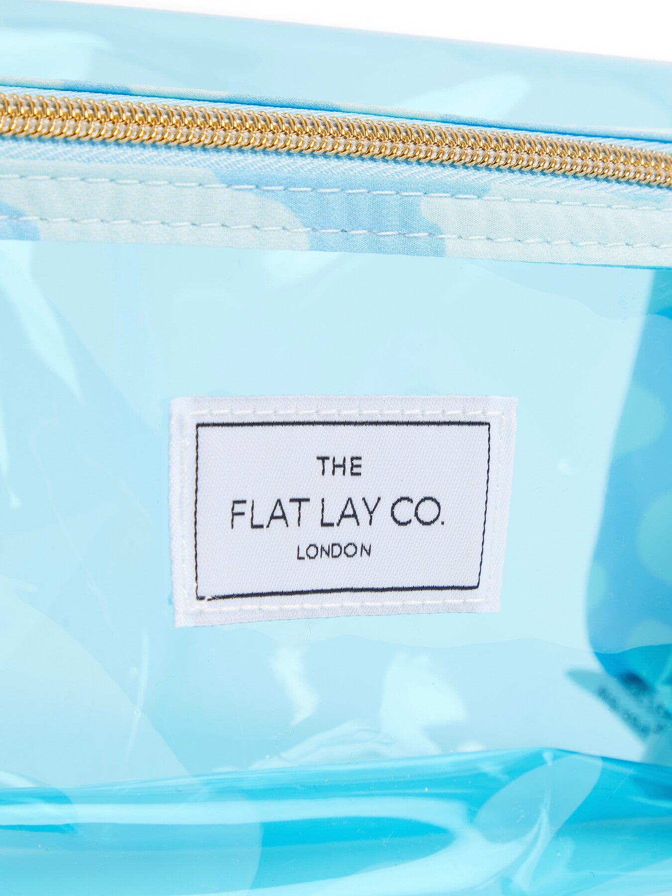 Makeup Jelly Box Bag In Blue Splash