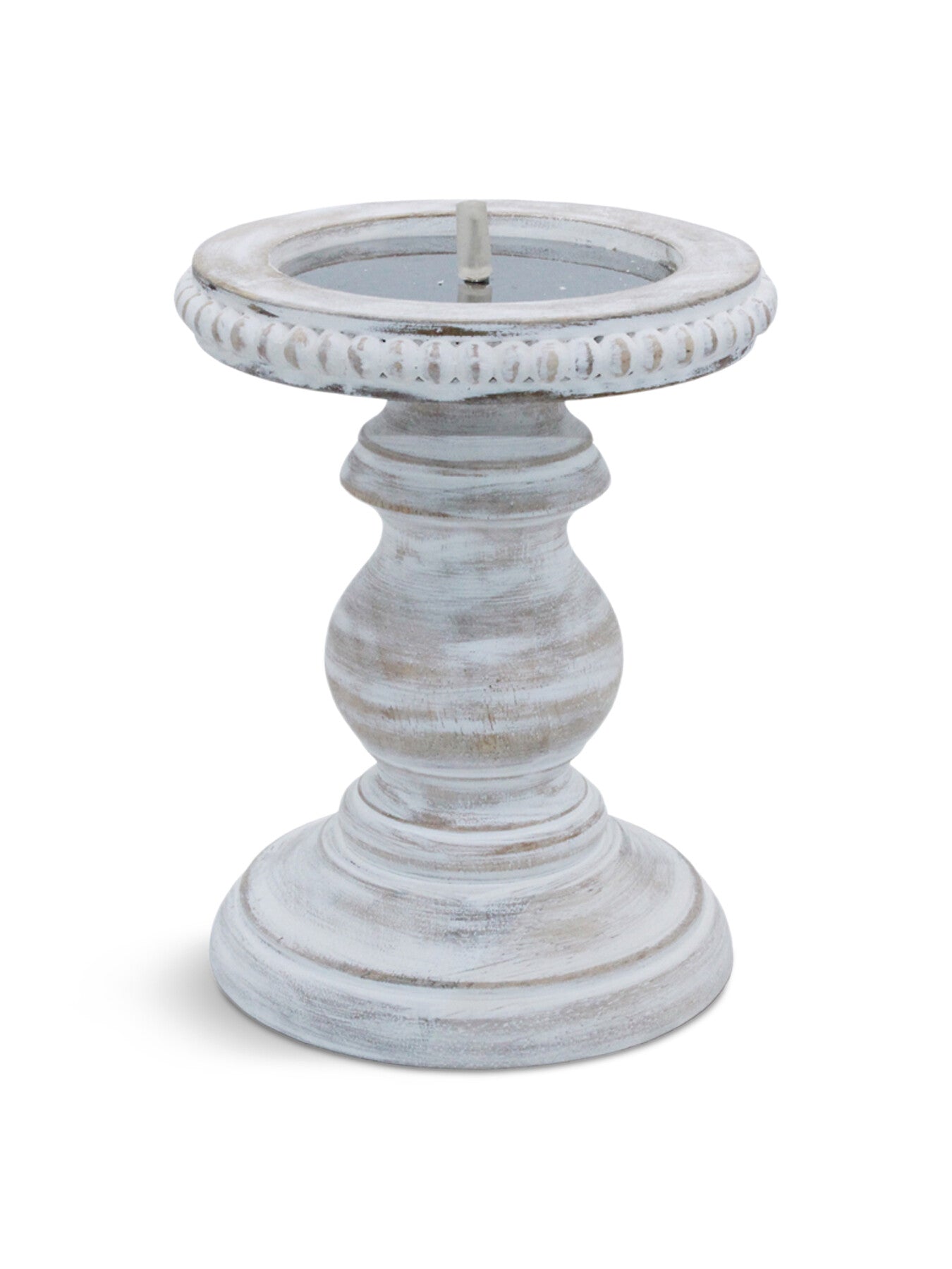 Beaded Mango Pillar Candle Holders Small