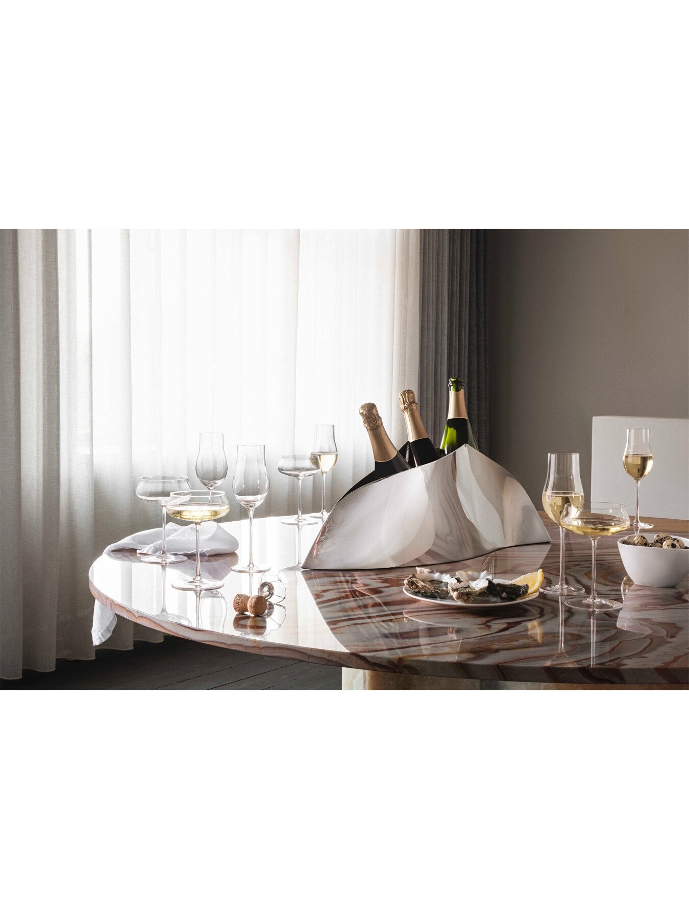 Sky Champagne Flute Glass Set of 6