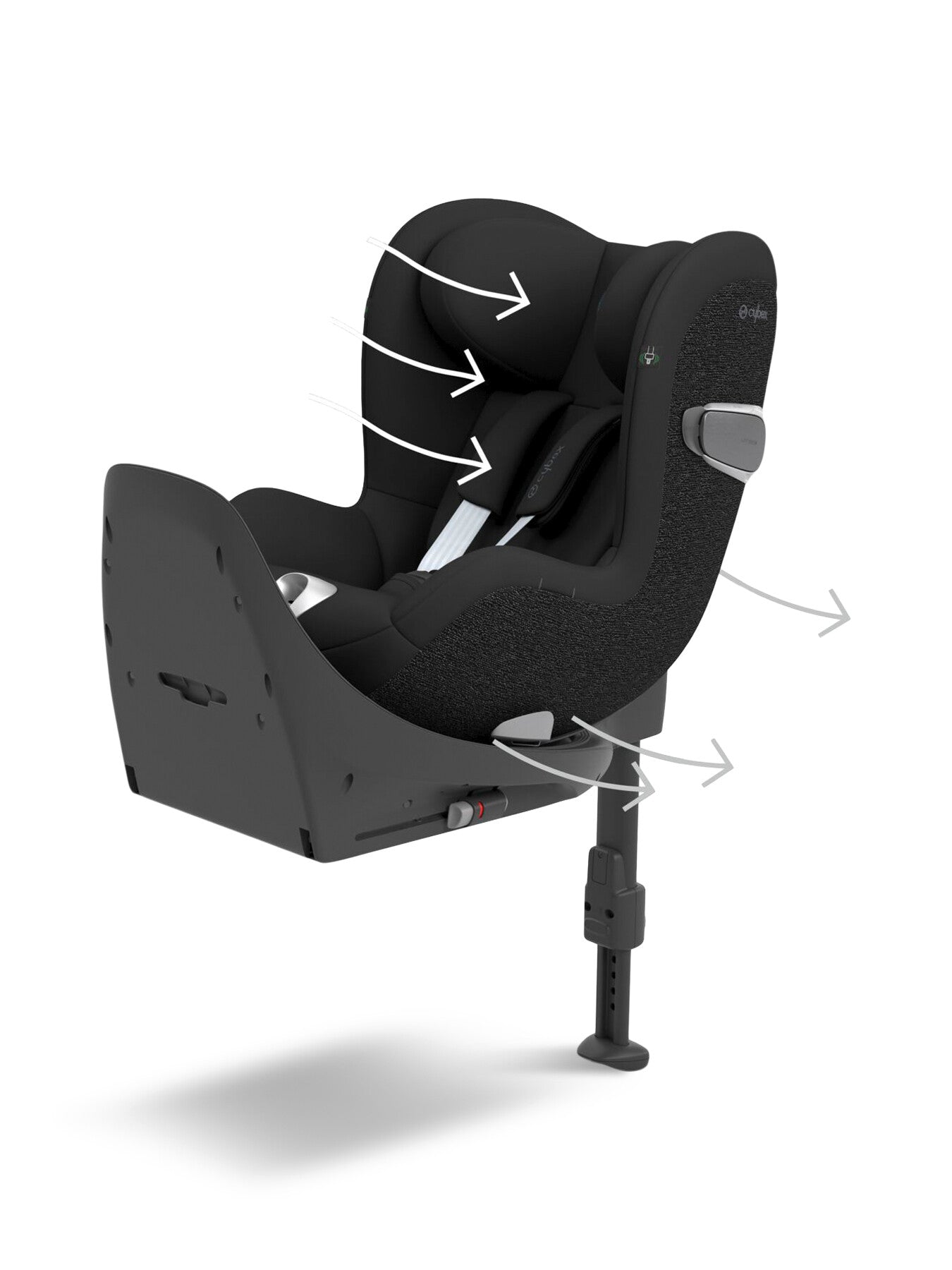 Cybex Sirona T i-Size Rotating Car Seat - Sepia Black