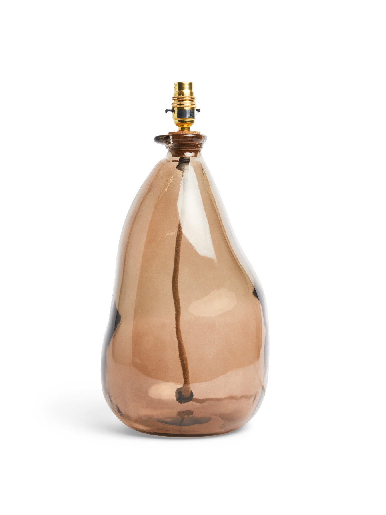 42cm Bubble Lamp Base with Cream Flex