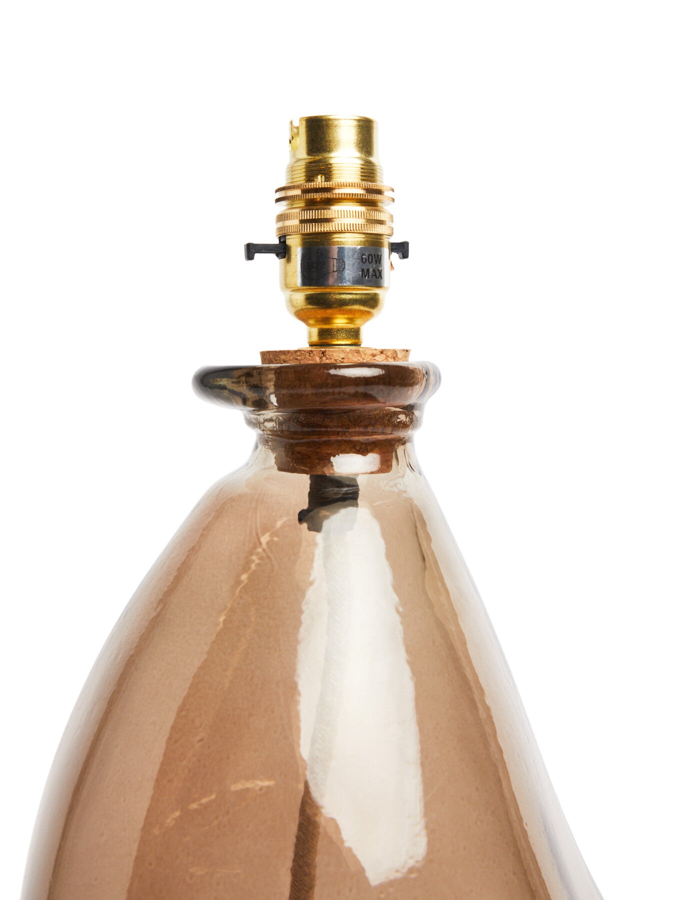 42cm Bubble Lamp Base with Cream Flex