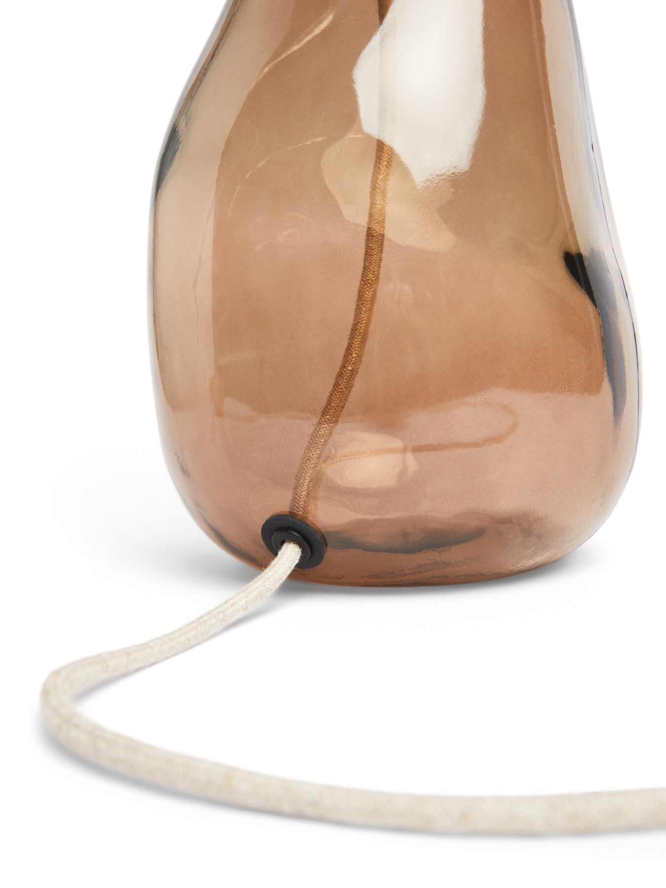 42cm Bubble Lamp Base with Cream Flex