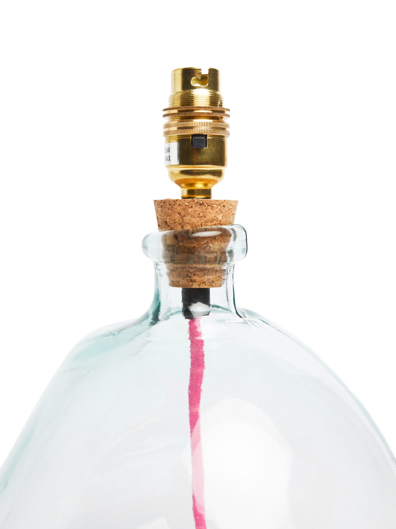 29cm Simplicity Lamp Base with Hot Pink Flex