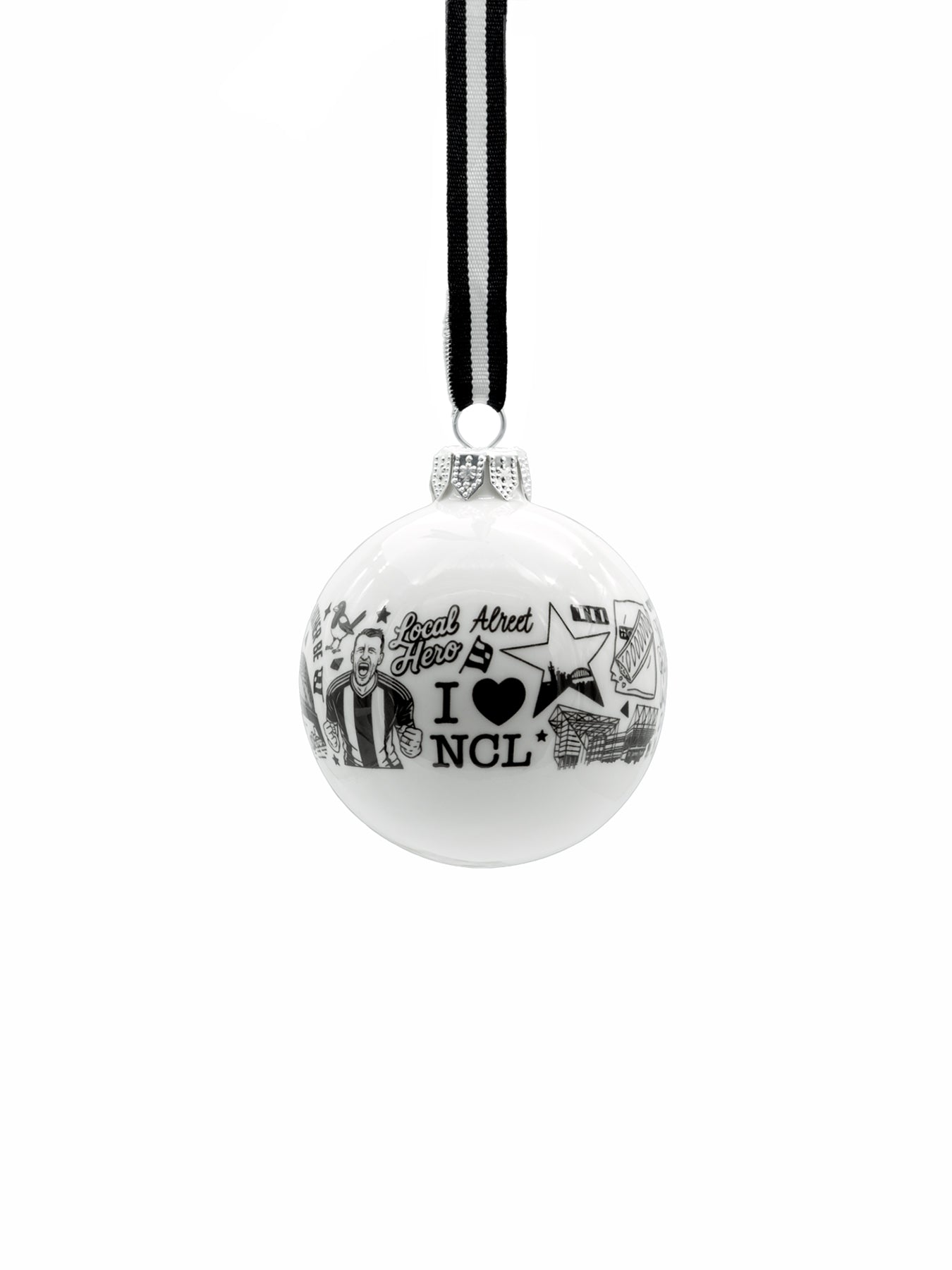 Newcastle Repeat Fine Bone China Bauble