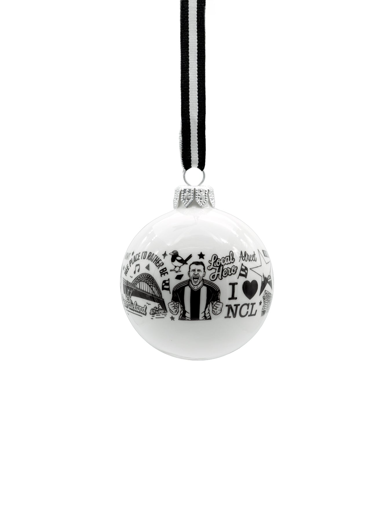 Newcastle Repeat Fine Bone China Bauble