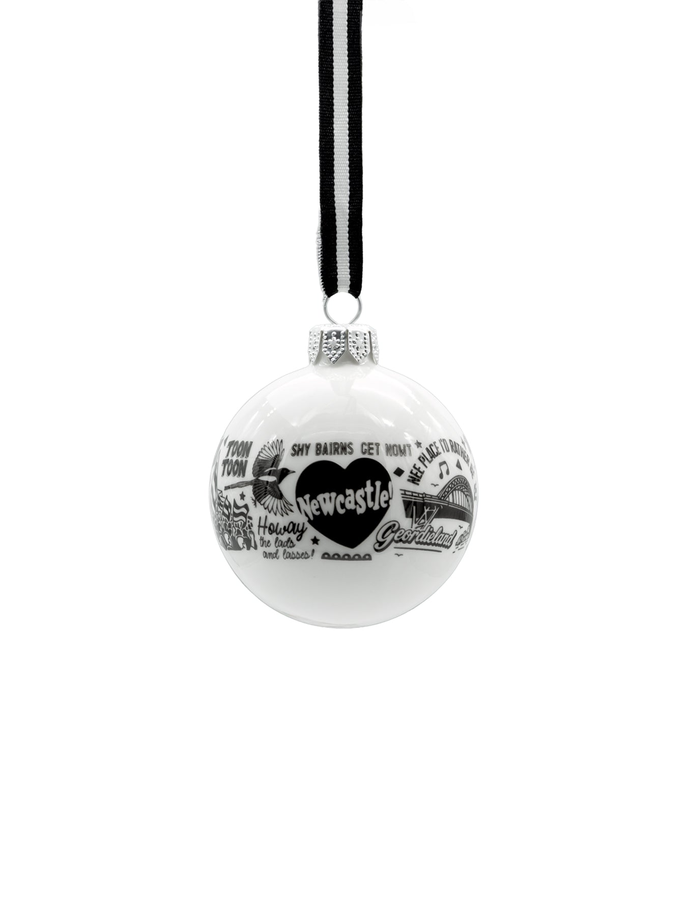 Newcastle Repeat Fine Bone China Bauble