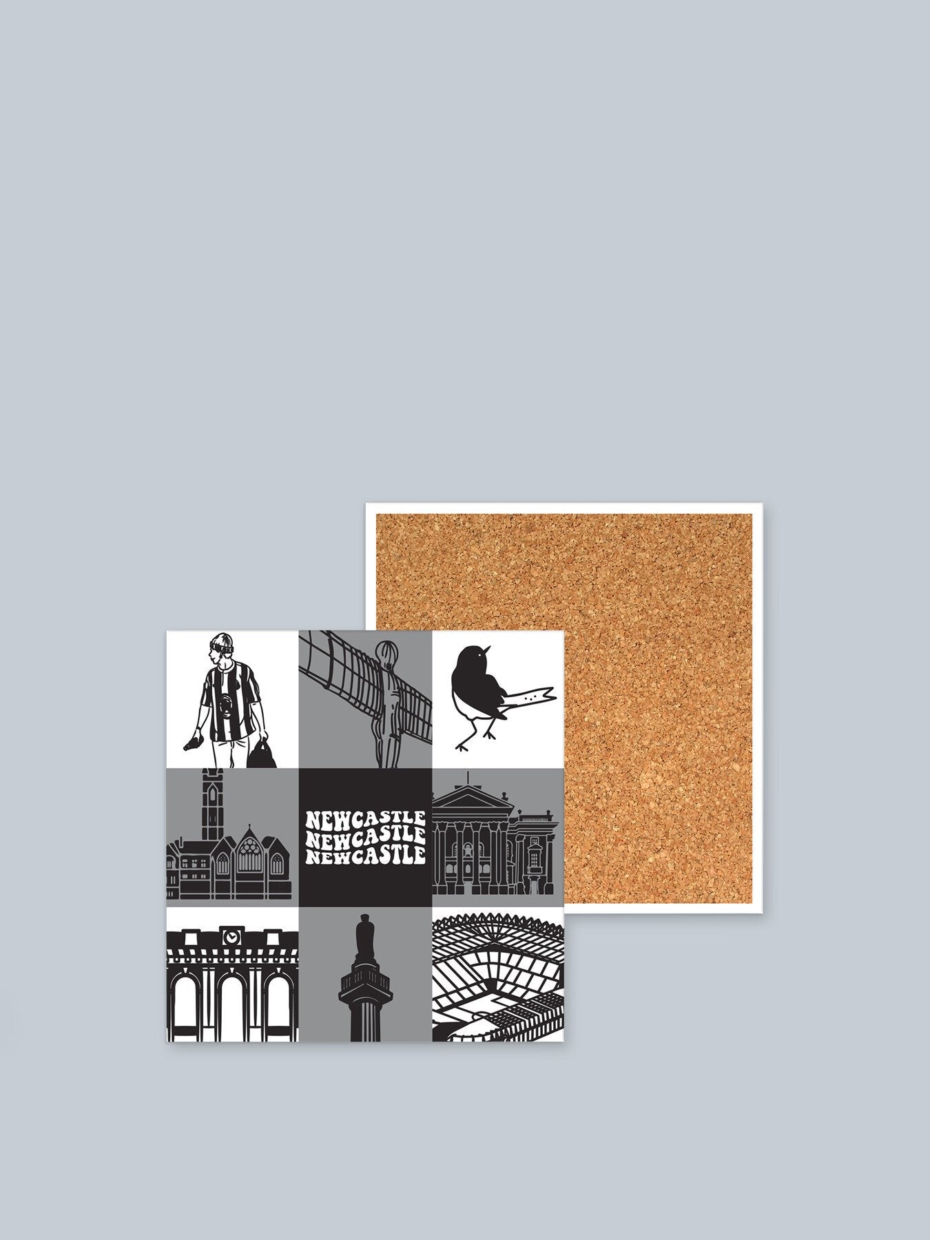 Newcastle Location Premium Ceramic Coaster Set of 4