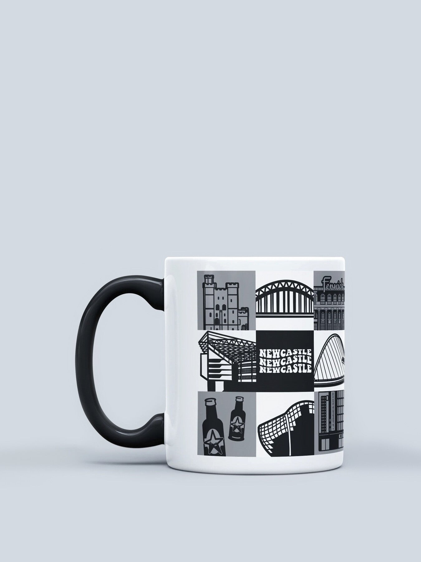 Newcastle Grey Square Premium 11oz Mug