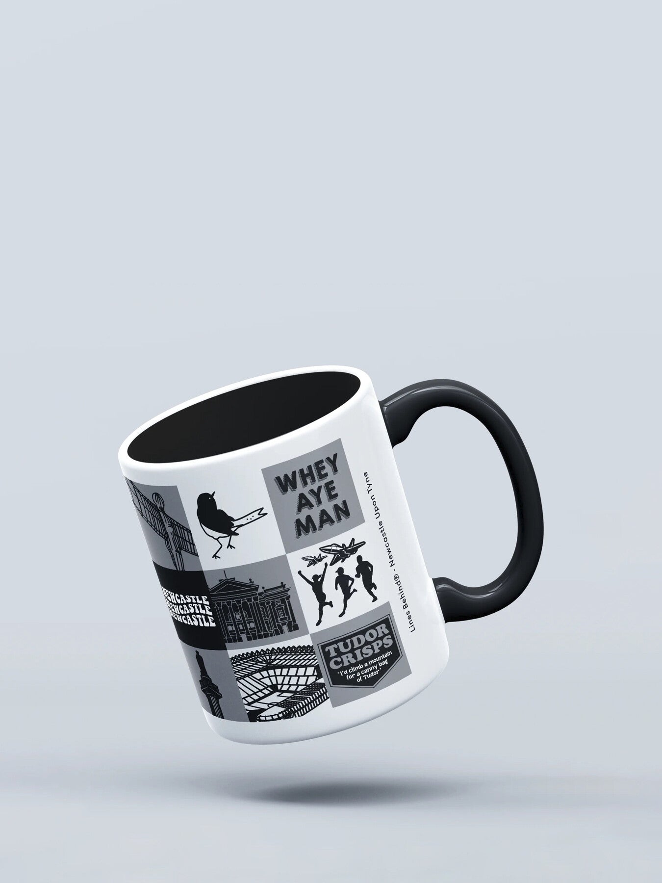 Newcastle Grey Square Premium 11oz Mug
