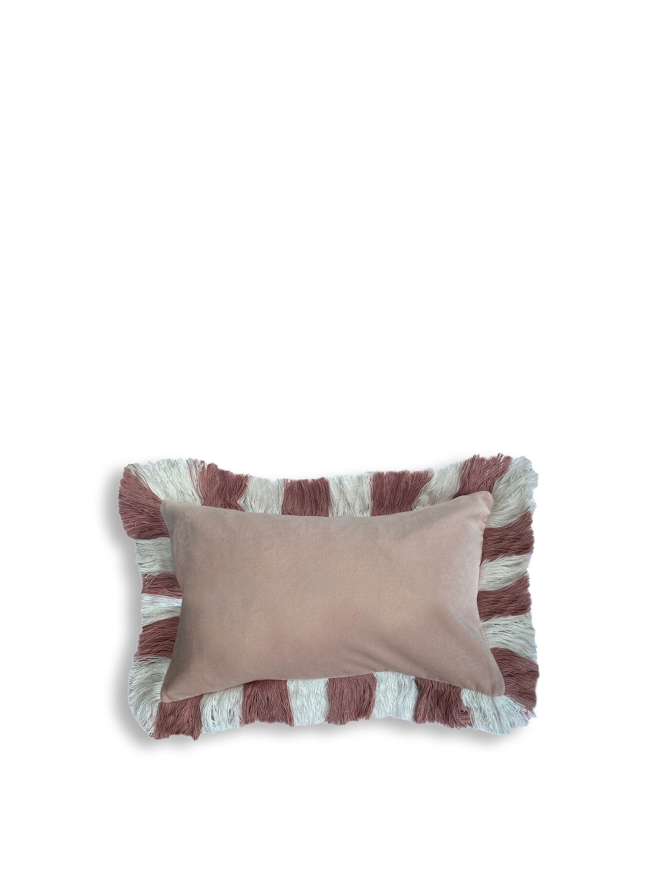 Oblong Fringed FILLED Cushion