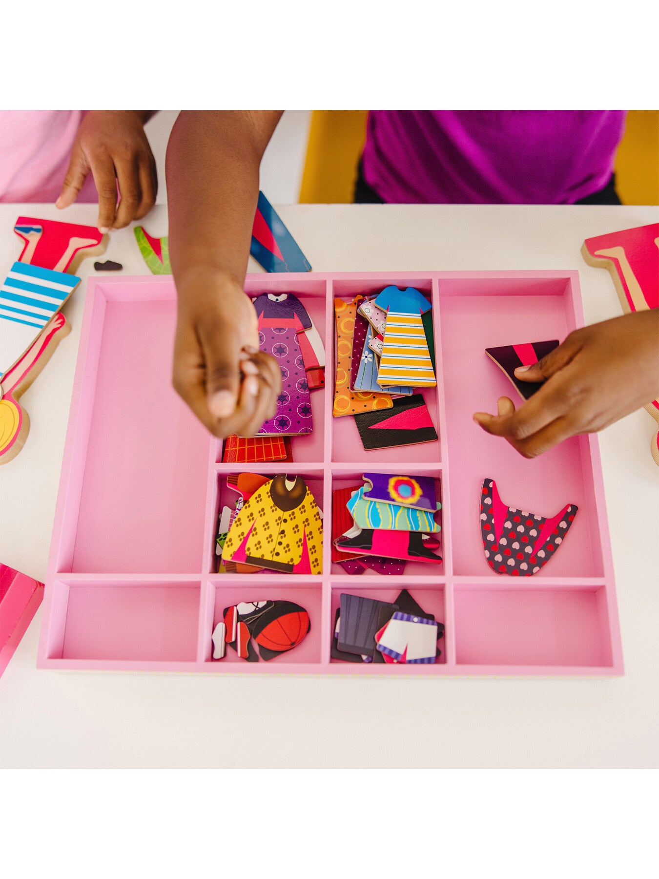 Abby Emma Magnetic Wooden Dress-Up Dolls