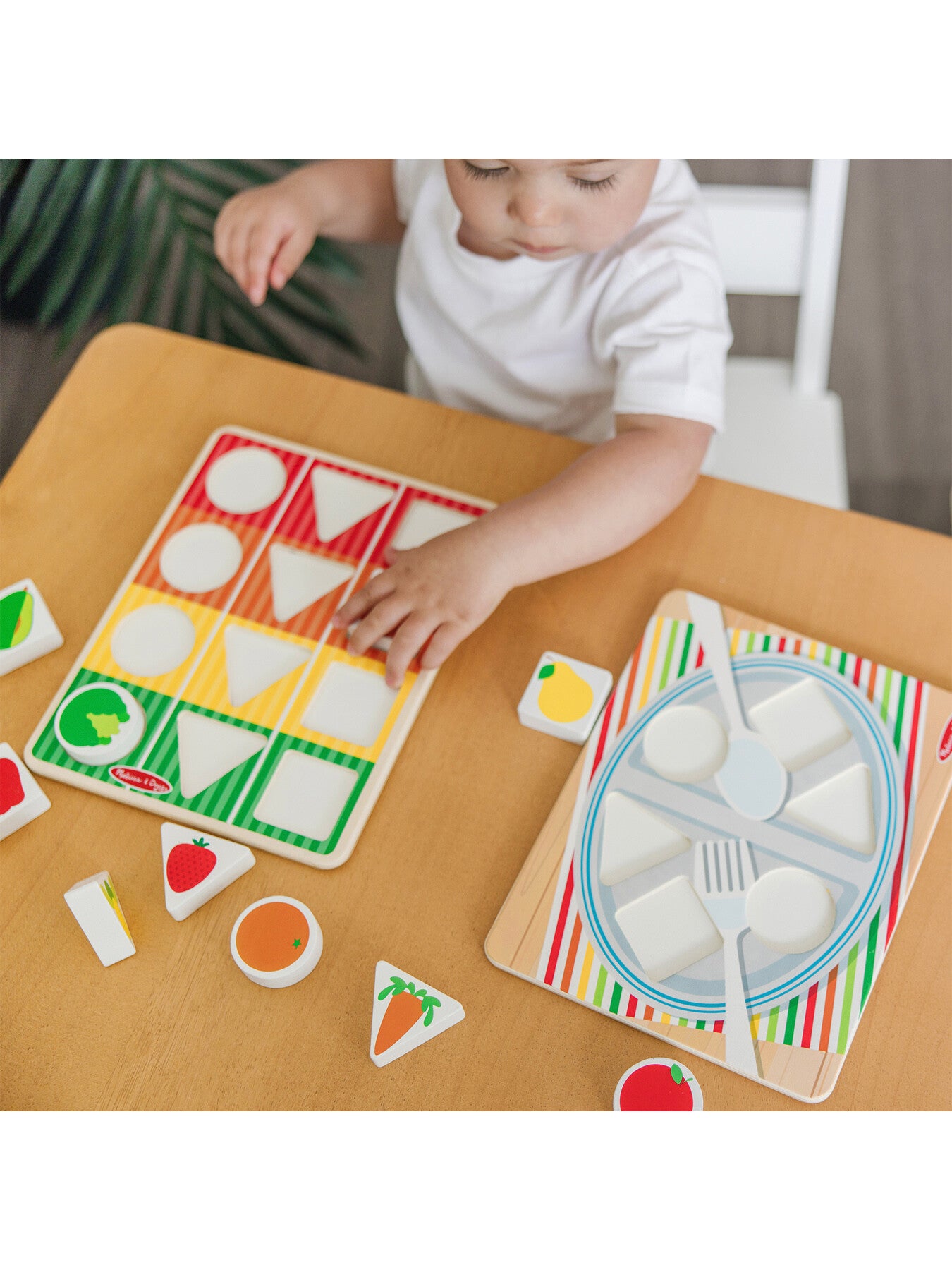 Wooden Shape Sorting Grocery Cart