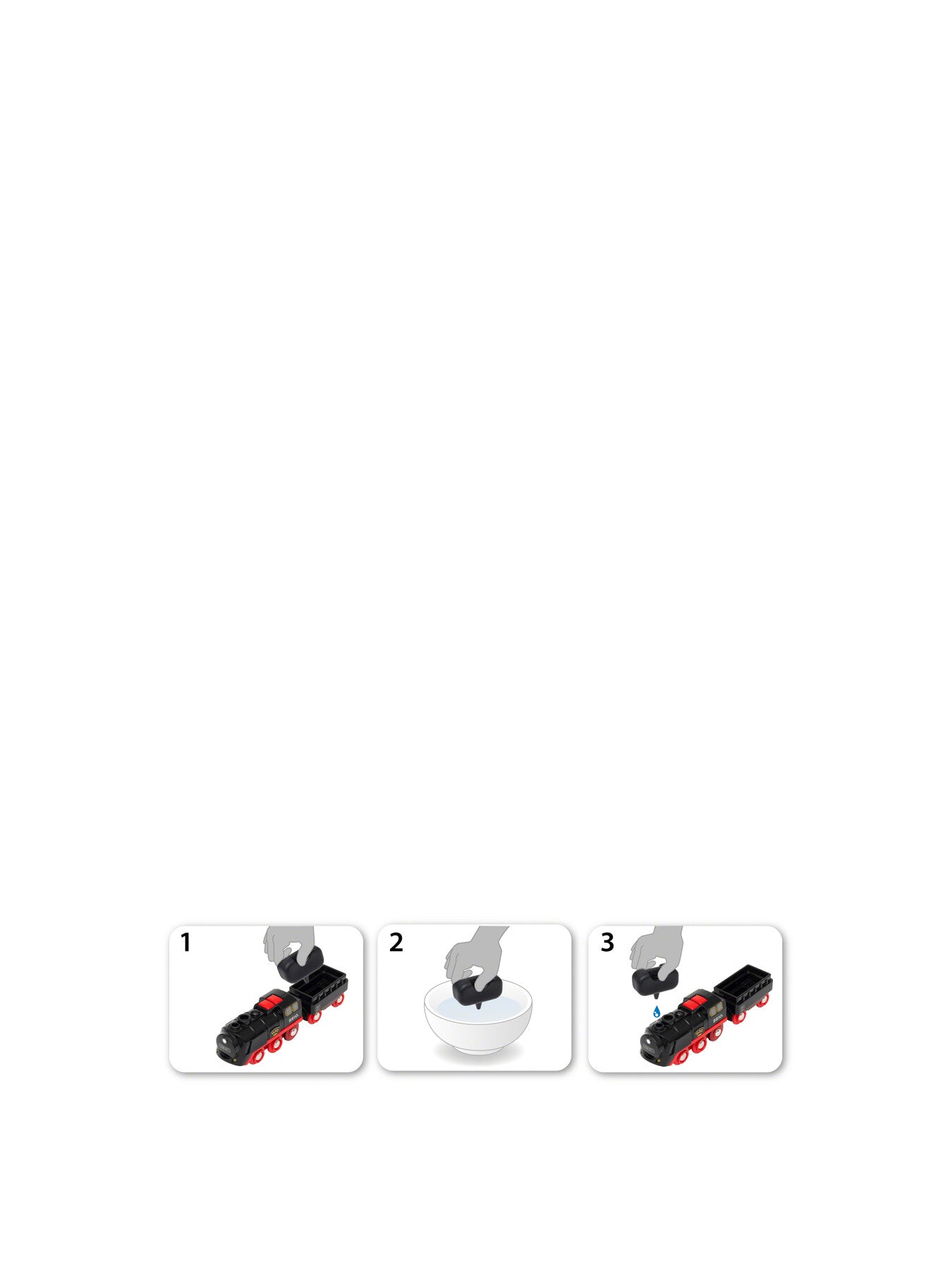 Battery-Operated Steaming Train