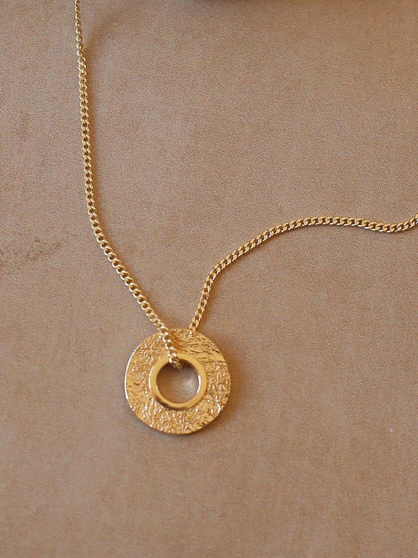 Mineral Necklace Gold