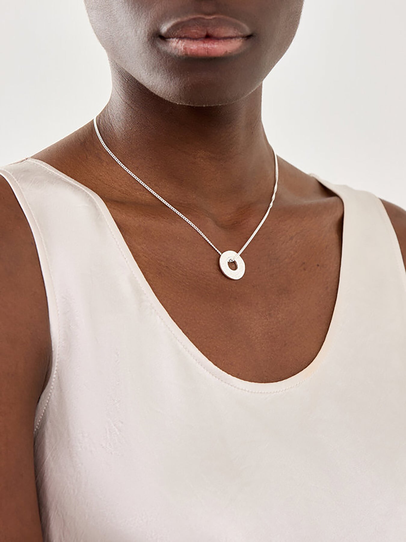 Mineral Necklace Silver Plated