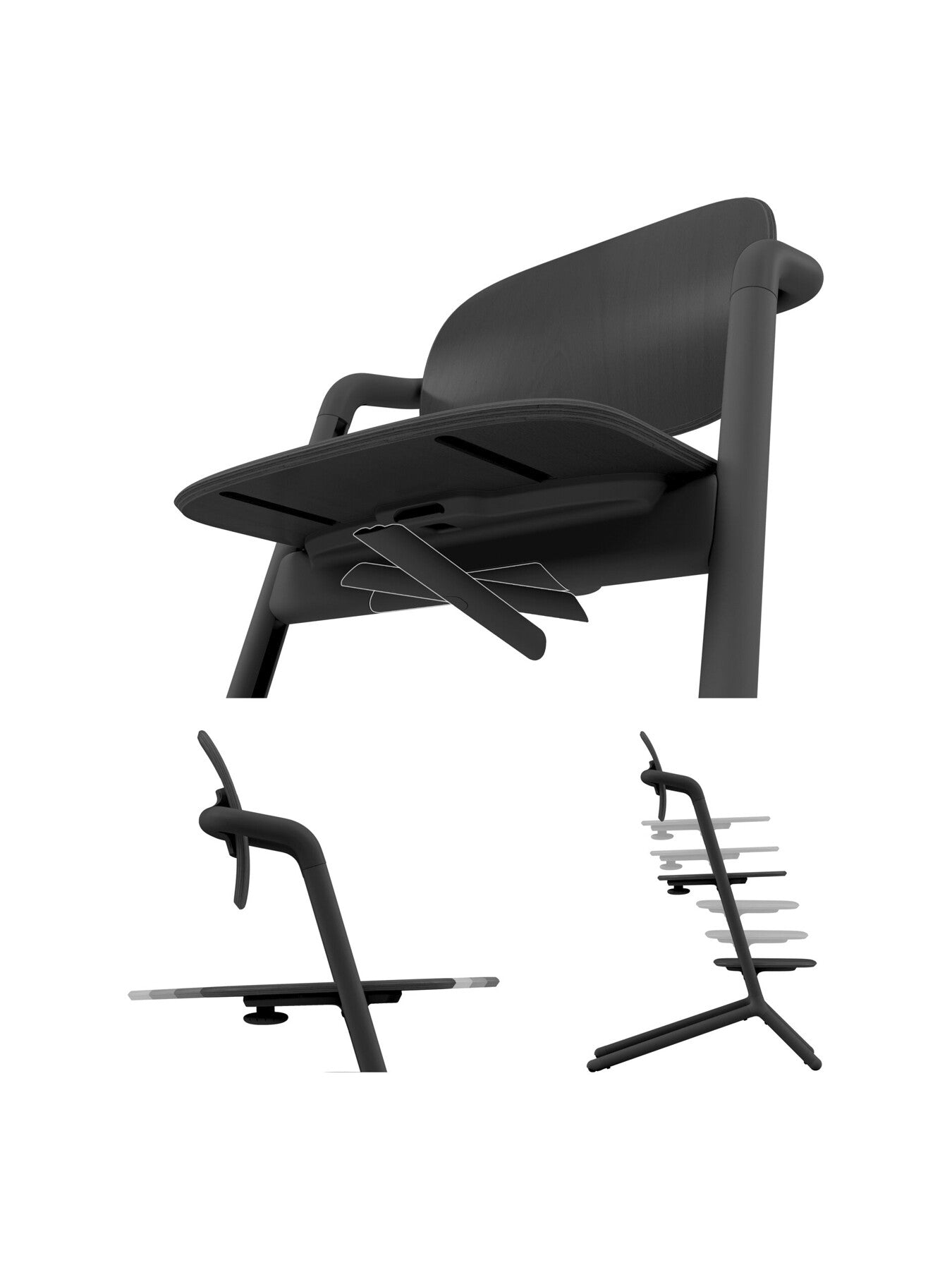 Cybex LEMO Highchair 4in1 Set - Stunning Black