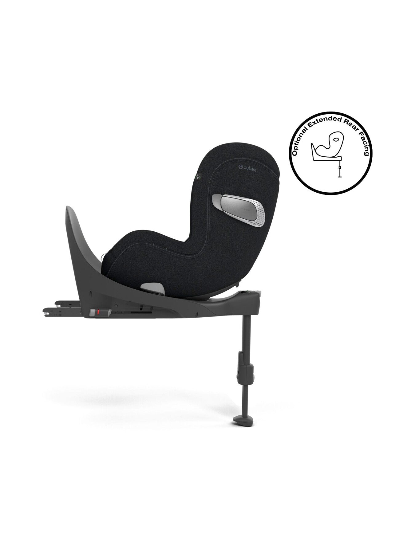 Cybex Sirona Gi i-Size Rotating Child Car Seat PLUS Fabric - Moon Black