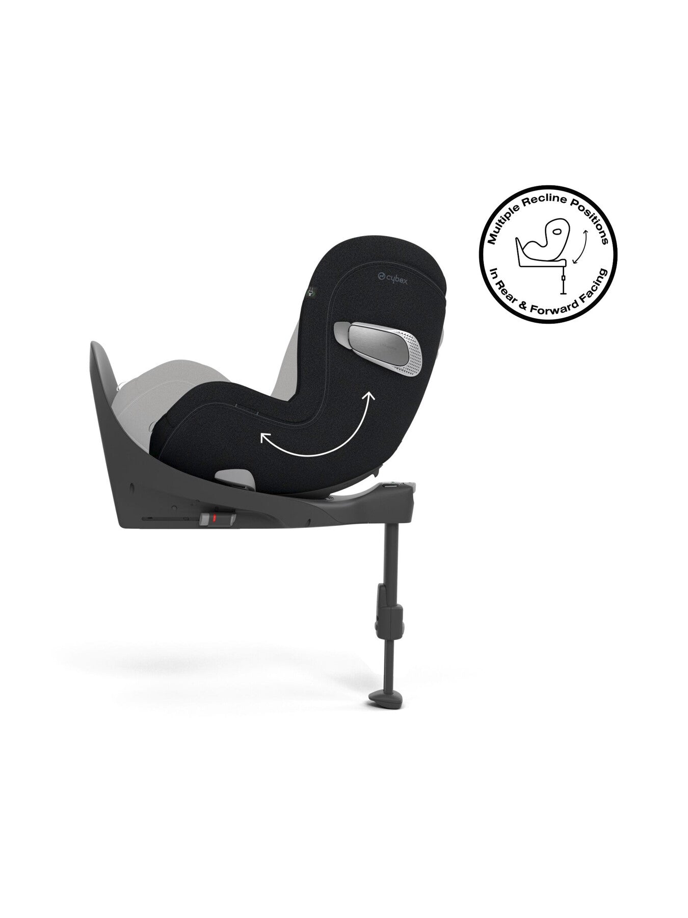 Cybex Sirona Gi i-Size Rotating Child Car Seat PLUS Fabric - Moon Black