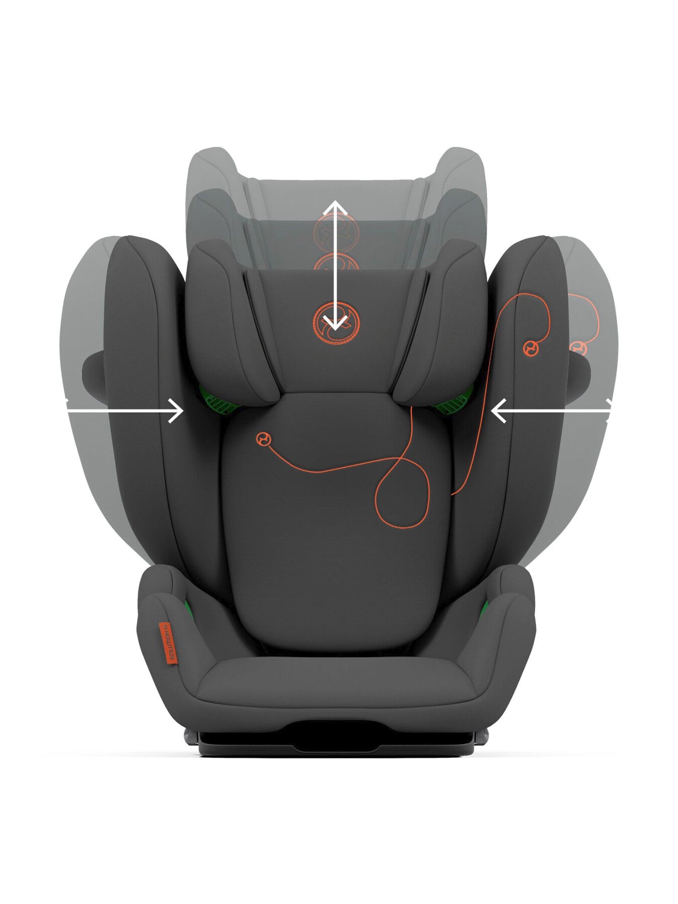 Cybex Solution G i-Fix Child Highback Booster Seat - Lava Grey