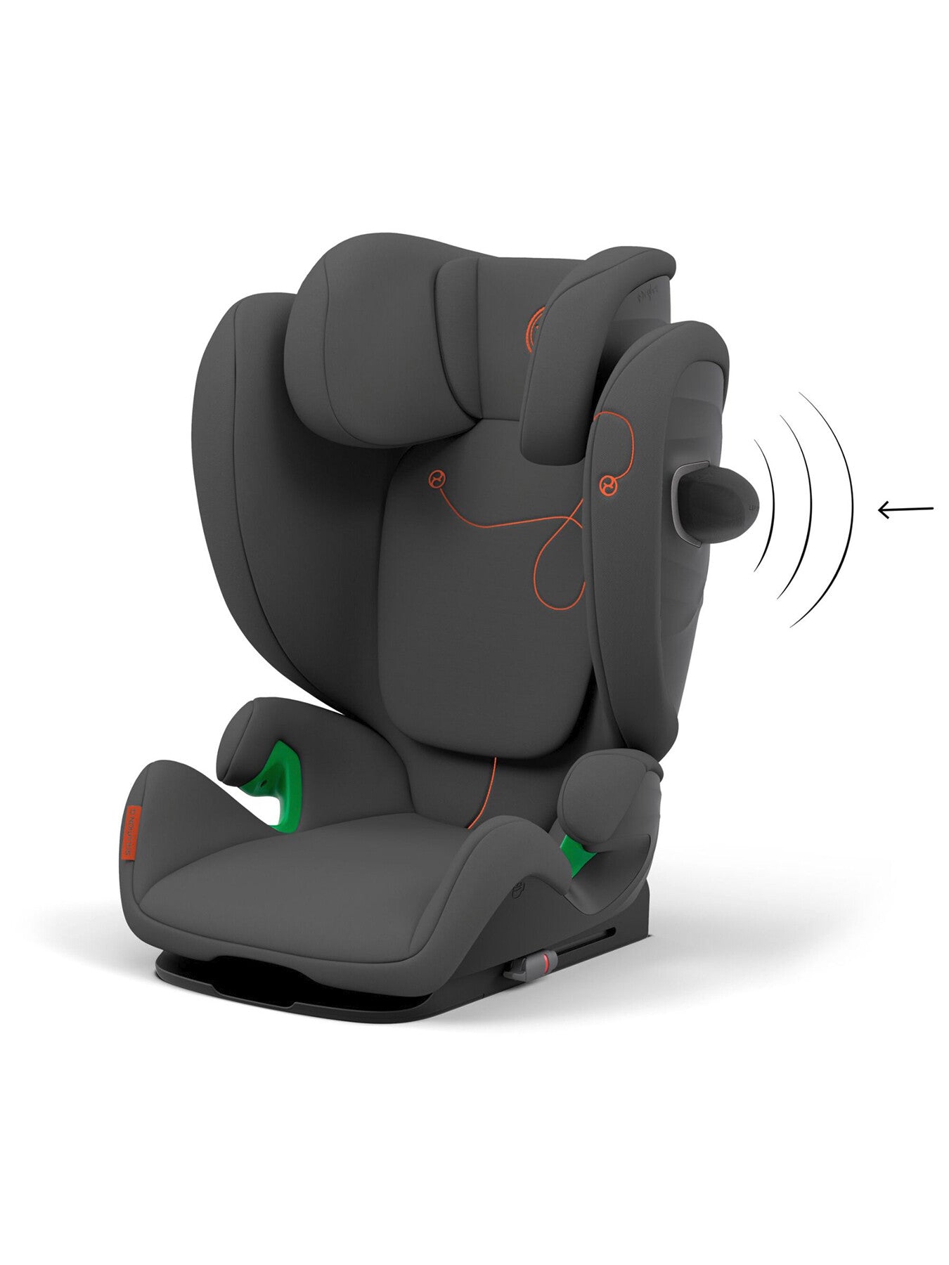 Cybex Solution G i-Fix Child Highback Booster Seat - Lava Grey