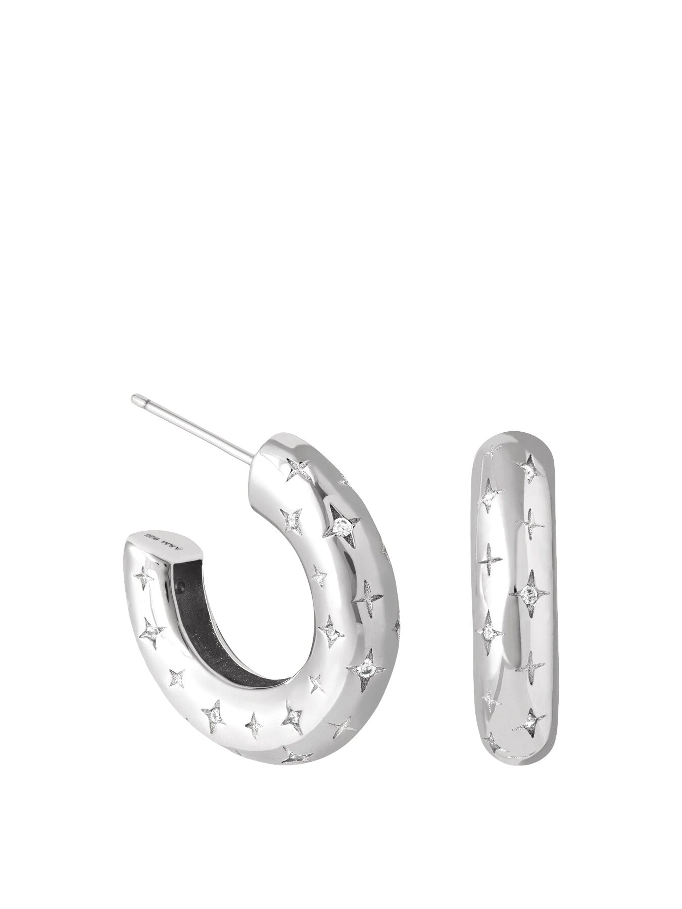 Cosmic Star Dome Hoops