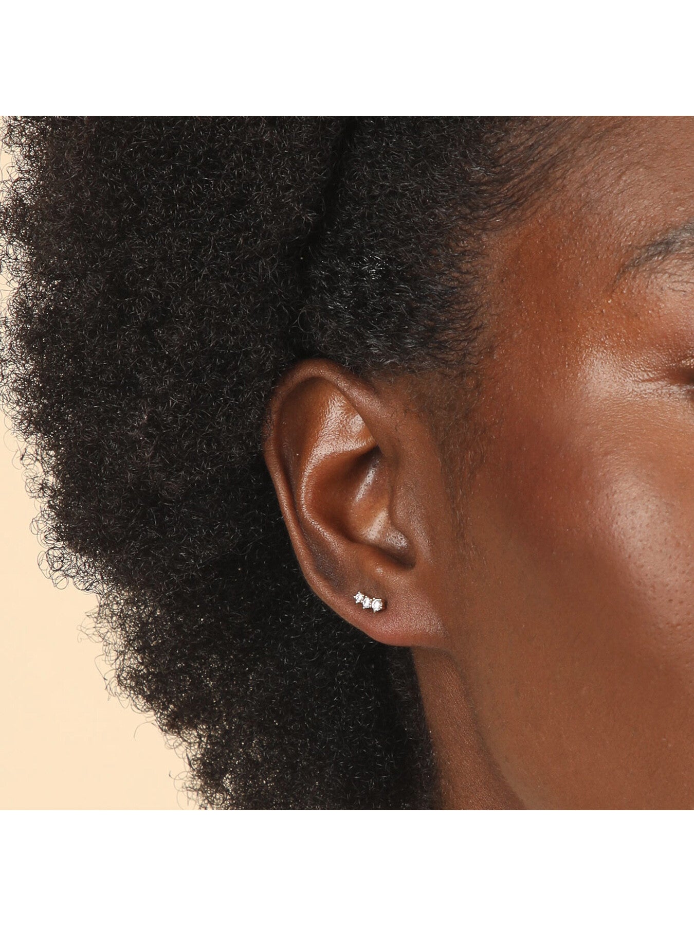 Glimmer Crystal Climber Stud Earrings