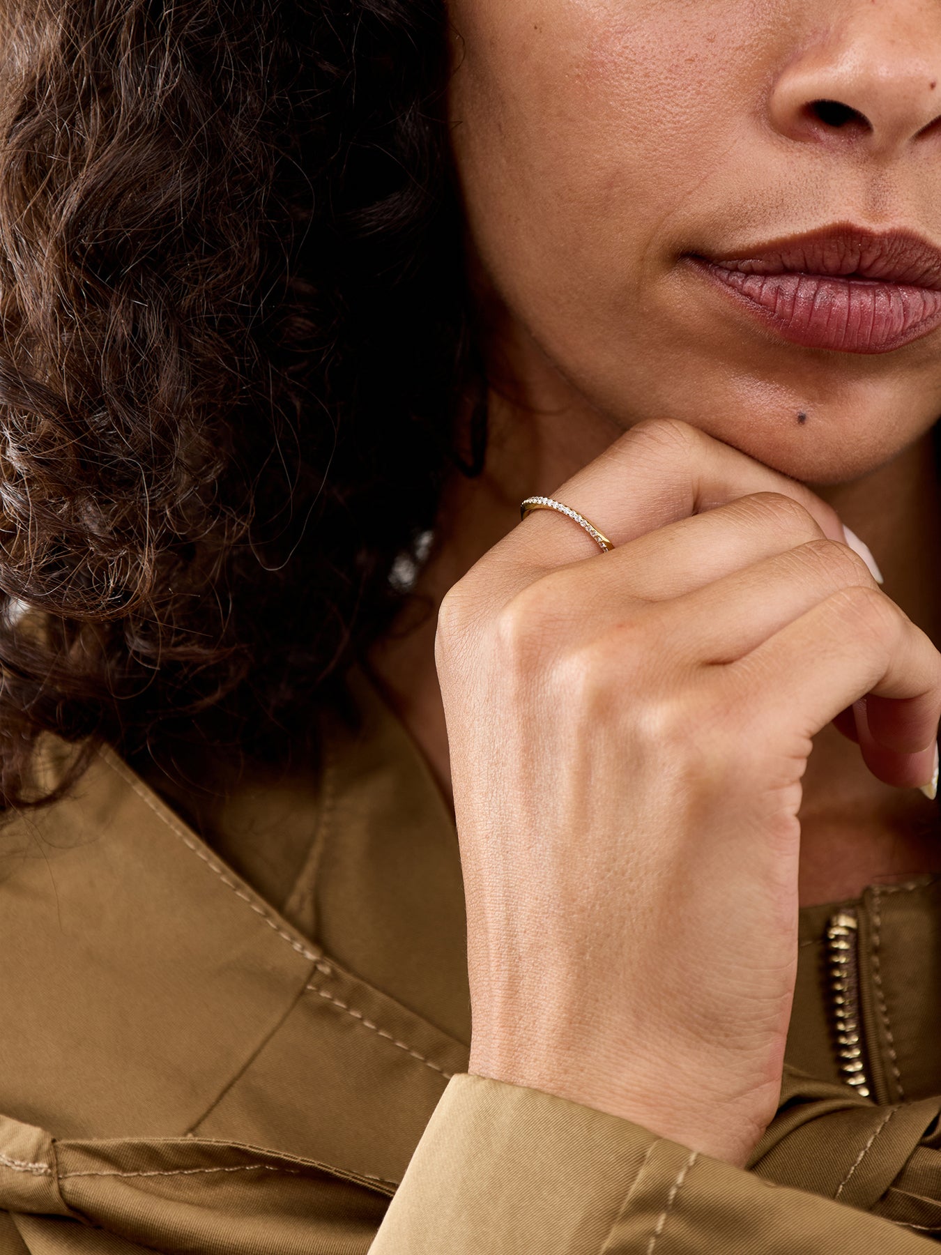 Orbit Crystal Band Ring