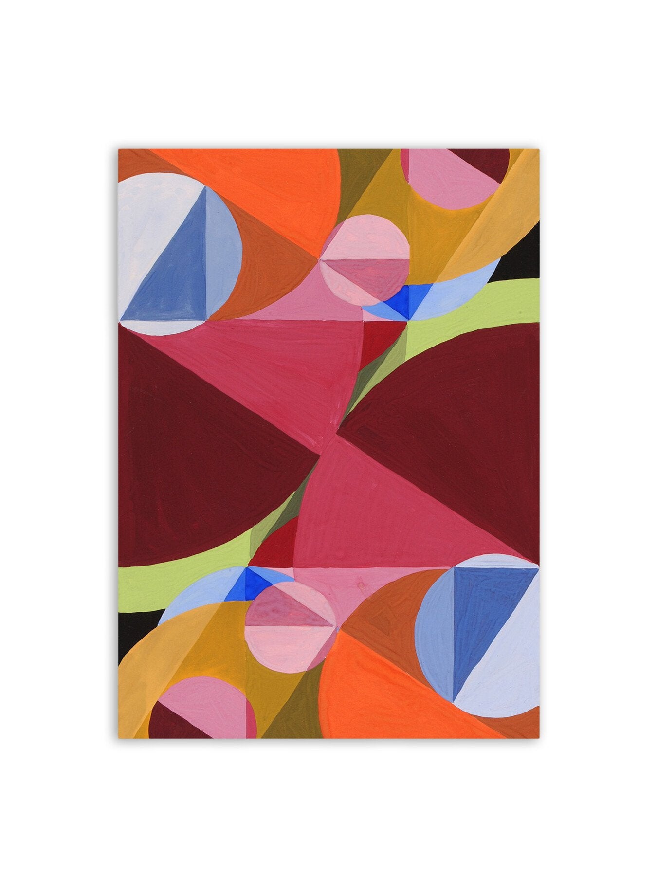 Mirrored Circles Abstract Painting