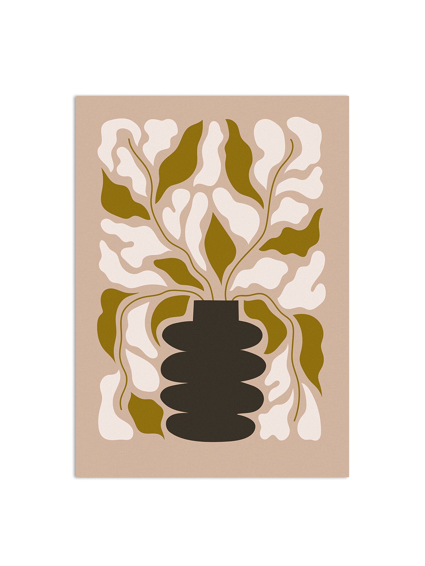 Abstract Flowers in Vase