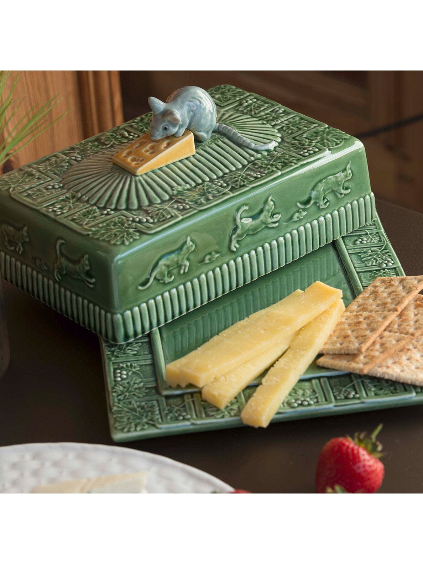Mouse Cheese Tray with Lid