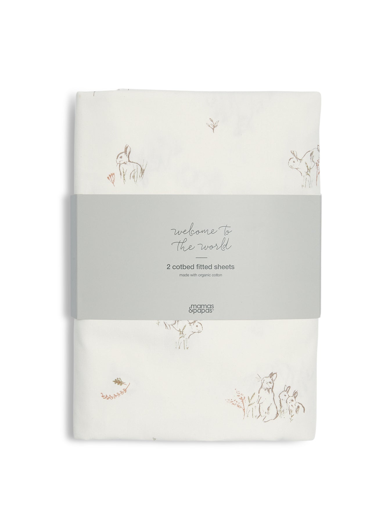 2 CotBed Fitted Sheets BunnyFox