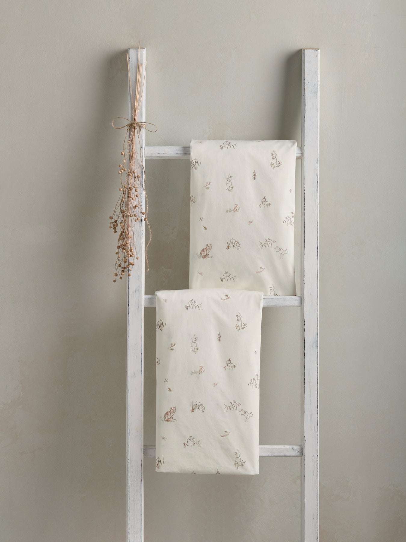 2 CotBed Fitted Sheets BunnyFox