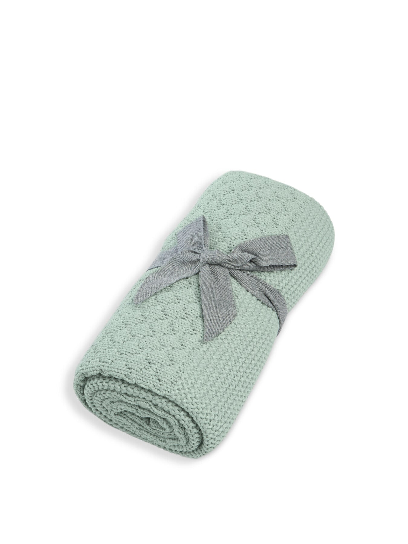 Knitted Blanket Bubble Blue