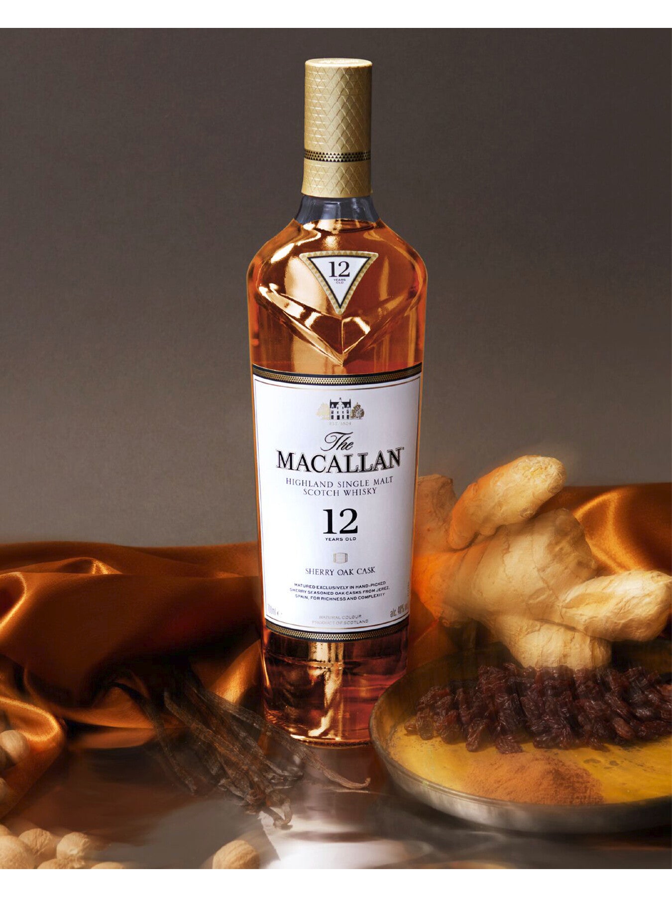 The Macallan 12 Year Old Sherry Oak Single Malt Whisky 70cl