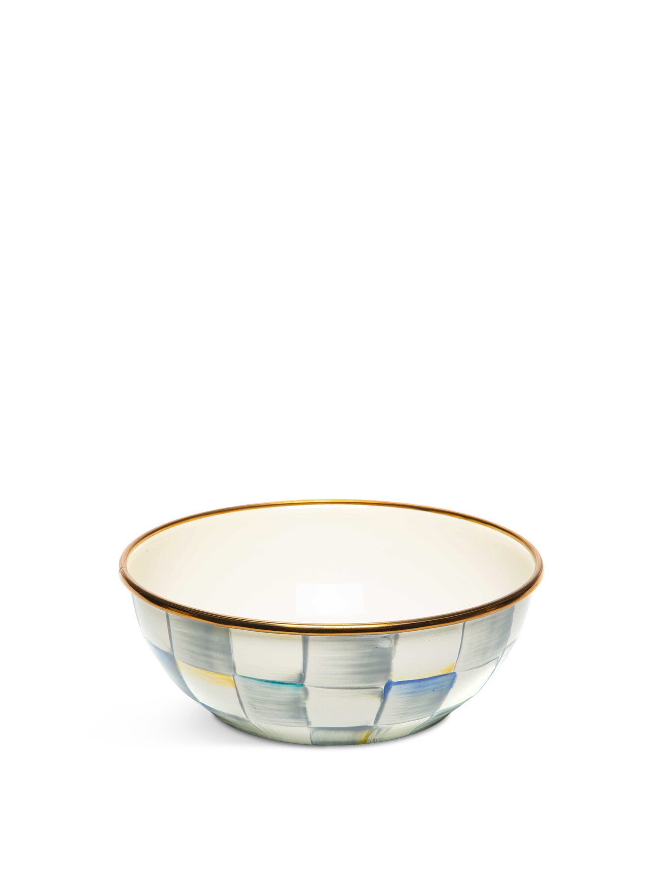 Sterling Check Enamel Everyday Bowl